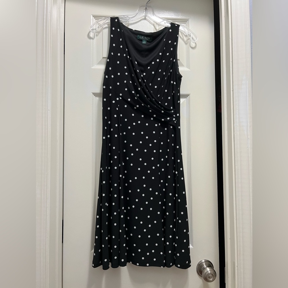 Black and White Polka Dot Ralph Lauren Dress